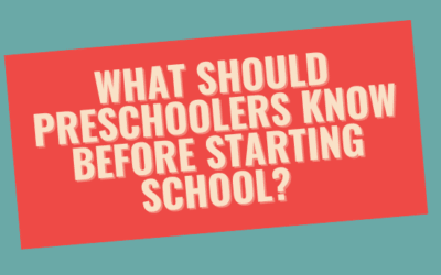 What Should Pre-schoolers Know Before Starting School?